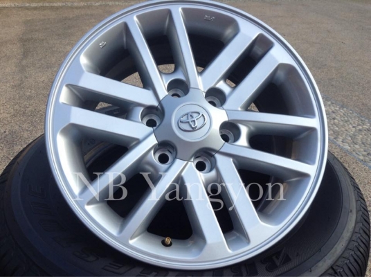 ล้อแม็ก Fortuner, Vigo champ ขอบ17 พร้อมยางใหม่ 265-65-17 Bridgestone ปี15