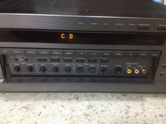 SONY TA AV607G INTEGRATED AV AMPLIFIER รุ่นใหญ่เก่าญี่ปุ่นใช้ไฟ100V