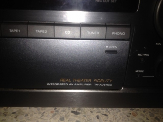 SONY TA AV607G INTEGRATED AV AMPLIFIER รุ่นใหญ่เก่าญี่ปุ่นใช้ไฟ100V