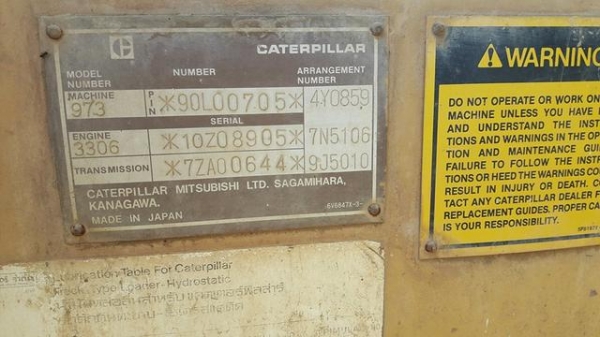 รถตัก CATERPILLAR 973 สภาพสวยพร้อมใช้