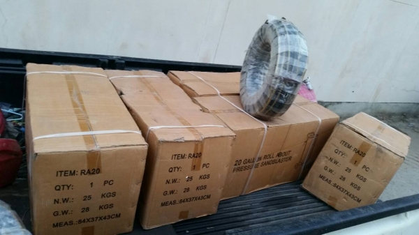 สายลม และถังพ่นทรายเข้ามาแล้วนะครับ ท่านใดสนใจ โทรหา 0816221299 ครับ สายลม และถังพ่นทรายเข้ามาแล้วนะครับ ท่านใดสนใจ โทรหา 0816221299 ครับ