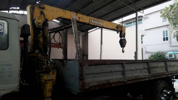 ขายแล้วครับ หกล้อ ฮีโน่ FD185เครน3ตัน ช่วงยาว6.20ม สภาพพร้อมใช้ ทะเบียนพร้อมโอน