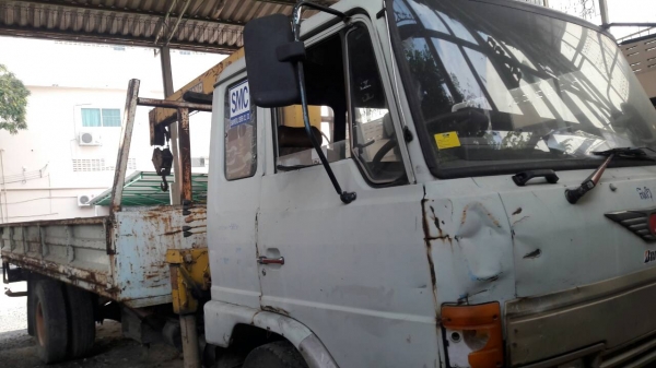 ขายแล้วครับ หกล้อ ฮีโน่ FD185เครน3ตัน ช่วงยาว6.20ม สภาพพร้อมใช้ ทะเบียนพร้อมโอน