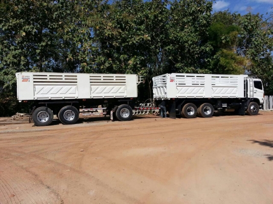 ขายรถสิบล้อ HINO FM1A 344แรงพ่วงแม่ลูกดั้มสามมิตร รถโครตสวย เครื่องเสียงชุดใหญ่ รถเดิมจัด ยาวเต็มพร้อมใช้งาน