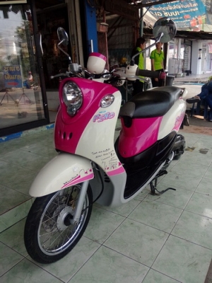 Fino ลายแฟชั่น ปารีส สีชมพู-ขาว รถปี55 ราคาถูกครับ