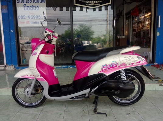 Fino ลายแฟชั่น ปารีส สีชมพู-ขาว รถปี55 ราคาถูกครับ