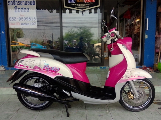 Fino ลายแฟชั่น ปารีส สีชมพู-ขาว รถปี55 ราคาถูกครับ
