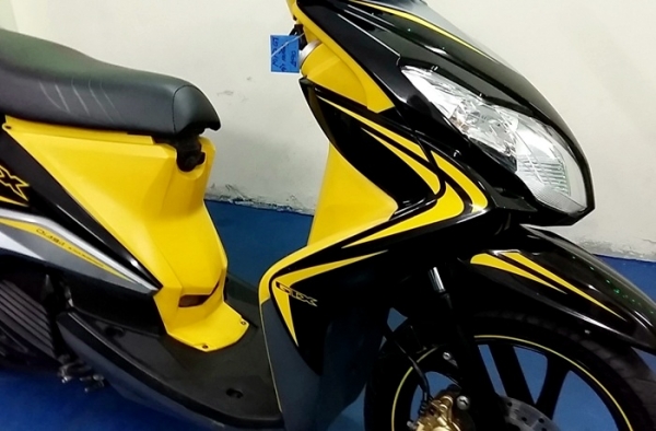 mio125 GTX สีเหลืองดำ ตัวท๊อปล้อแมกซ์ รถเดือน มิ.ย.ปี55 ไมล์ 11xxx โล รถเครื่องดีสีสวย แถม 4 รายการ 22900