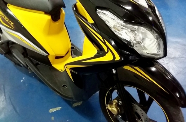 mio125 GTX สีเหลืองดำ ตัวท๊อปล้อแมกซ์ รถเดือน มิ.ย.ปี55 ไมล์ 11xxx โล รถเครื่องดีสีสวย แถม 4 รายการ 22900