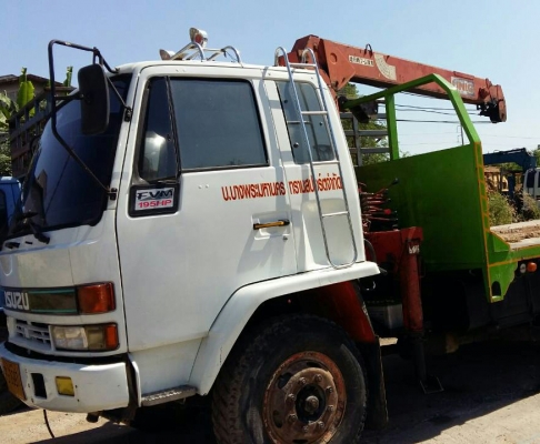 สิบล้อ ร็อค 175 เพาเดียว เครน UNIC 3ตัน ท้องแบน พื้นเรียบ ยาว5.30ม สภาพดีสวยพร้อมใช้ ทะเบียนพร้อมโอน