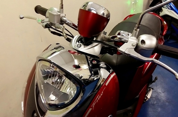 Fino i ลายพรีเมี่ยม สีแดงเทาลายใหม่ เครื่องยนต์ หัวฉีด กระบอกสูบไดอะซิล รถเดือน ก.ย. ปี57 ไมล์ 4 พันโล แถม 4 รายการ 29900