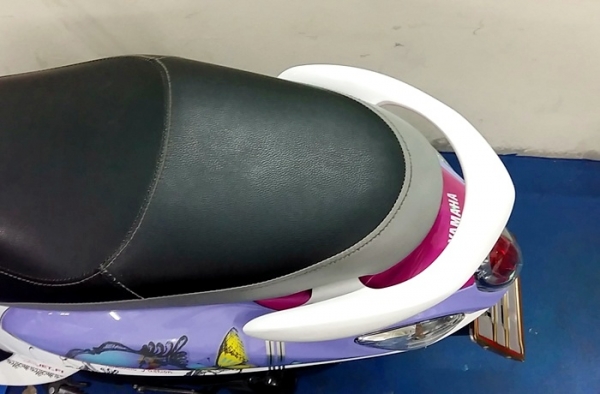 Fino i ลายแฟร์ชั่น ลายใหม่ สีม่วงขาว หัวฉีด กระบอกสูบไดอะซิล รถเดือน กันยายน ปี57 ไมล์ 6พันโล แถม 4 รายการ 28900