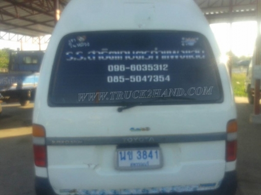 รถตู้หลังคาสูง ยี่ห้อโตโยต้า ติดแก๊ซ LPG ทะเบียนพร้อม