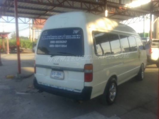 รถตู้หลังคาสูง ยี่ห้อโตโยต้า ติดแก๊ซ LPG ทะเบียนพร้อม