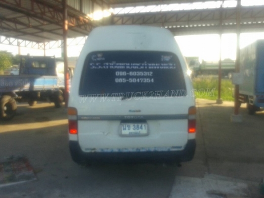 รถตู้หลังคาสูง ยี่ห้อโตโยต้า ติดแก๊ซ LPG ทะเบียนพร้อม