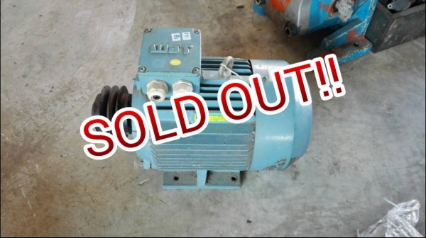 ====== SOLD OUT!! ====== มอเตอร์ WAT Austria 7.5 HP. 2900 RPM. 380V. รอบเร็ว วิ่งเงียบ สภาพสวยพร้อมใช้