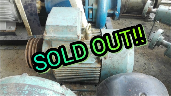 ====== SOLD OUT!! ====== มอเตอร์ MULLER 15 HP. 1460 RPM. 380V. สภาพสวย วิ่งเงียบ พร้อมใช้งาน