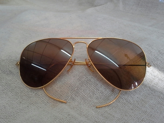 อภิมหาแว่นตาสำหรับผู้คว้าชัย B&amp;L RAY-BAN AVIATOR MacArthur USA 58mm ตัวแท้! ตัวจริง!