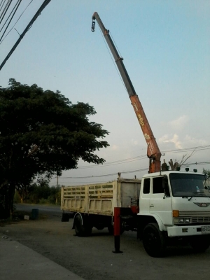 ขายFF180แรงติดเครนUNIC500ท้องปลิง4ปลอก3ชักขาเหลี่ยมยาว7.20เมตร