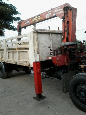 ขายFF180แรงติดเครนUNIC500ท้องปลิง4ปลอก3ชักขาเหลี่ยมยาว7.20เมตร