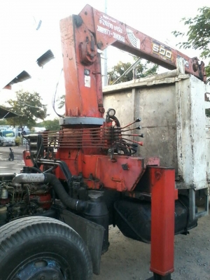 ขายFF180แรงติดเครนUNIC500ท้องปลิง4ปลอก3ชักขาเหลี่ยมยาว7.20เมตร