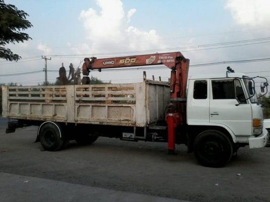 ขายFF180แรงติดเครนUNIC500ท้องปลิง4ปลอก3ชักขาเหลี่ยมยาว7.20เมตร