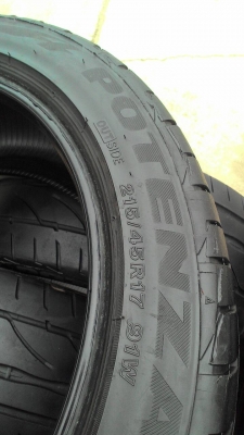 215/45R17 BRIDGESTONE POTENZA RE002 ชุด 4 เส้น  tel.081-427-3941 ไลน์ไอดี autobot107