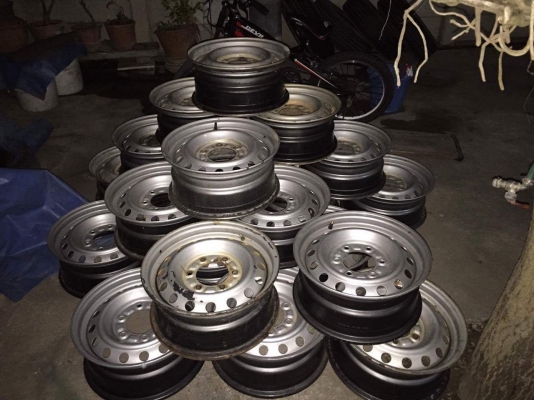 ขายกระทะเหล็กถอดป้ายแดงขอบ15 ราคาถูกๆ