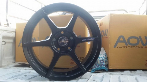 ขายล้อแม็ก P1 17"&times;7" สีดำด้าน สนใจติดต่อ ตาเล็ก ล้อและยาง 081-3747940
