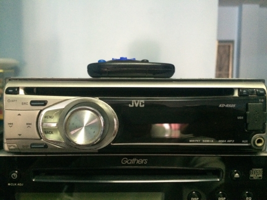JVC KD-R505 USB MP3 CD AUX FMคลื่นไทย ปรีเอ้า1ชุด ยังไม่เครื่องแกะเครื่อง พร้อมรีโมท มือ2