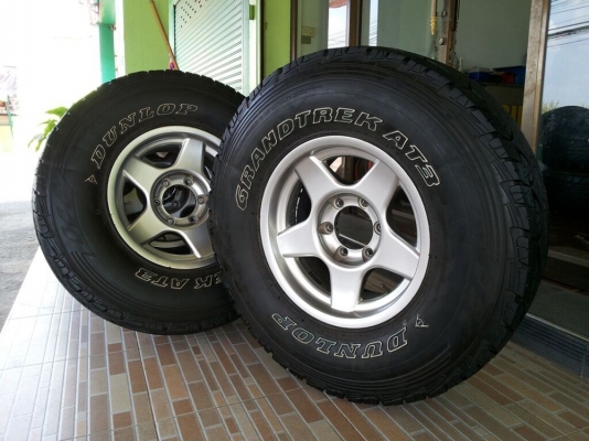 ล้อพร้อมยาง แม็กลาย bradley ขอบ 16x8 พร้อมยาง dunlop grandtrek at3 285/75/16
