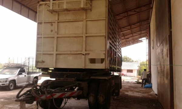 ขาย HINO 227 พ่วงแม่ลูก กระบะเหล็กคอกเกษตรดั๊ม