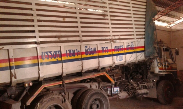 ขาย HINO 227 พ่วงแม่ลูก กระบะเหล็กคอกเกษตรดั๊ม