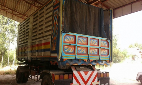 ขาย HINO 227 พ่วงแม่ลูก กระบะเหล็กคอกเกษตรดั๊ม