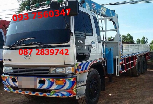 ขายรถบรรทุก 10 ล้อ 1 เพลา ติดเครน TADANO 5 ตัน HINO FL1J 210แรงม้า ขายรถบรรทุก 10 ล้อ 1 เพลา ติดเครน TADANO 5 ตัน HINO FL1J 210แรงม้า