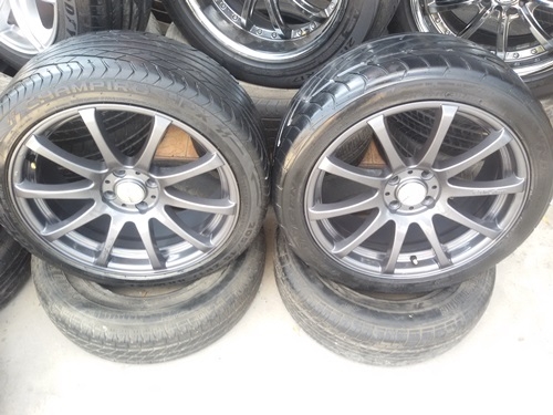 ขายล้อ GTR Sports ขอบ17 4รู100กว้าง7 ET40 พร้อมยาง 4 ล้อ