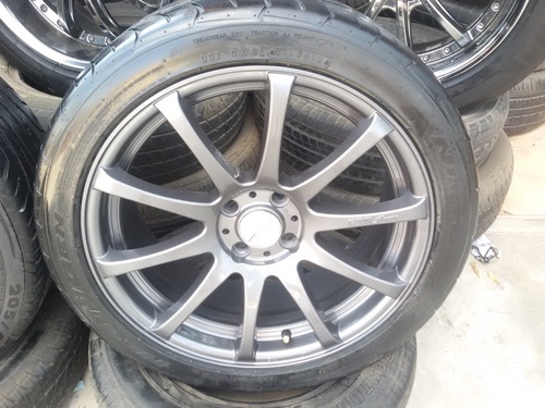 ขายล้อ GTR Sports ขอบ17 4รู100กว้าง7 ET40 พร้อมยาง 4 ล้อ