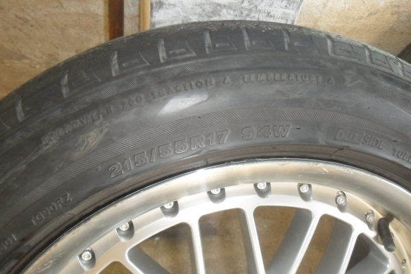 ล้อแม็ก17นิ้ว5รุ114 พร้อมยาง สวยๆ 4 ล้อ ราคา 6900 บาท