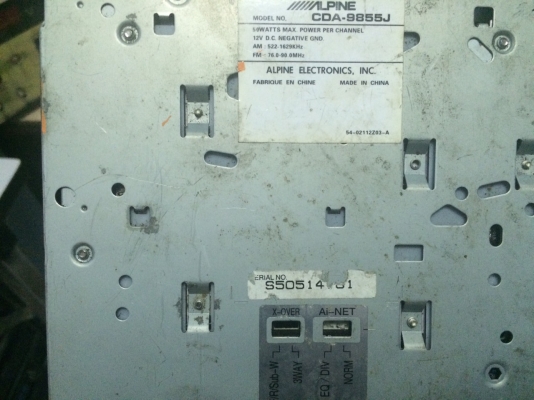 Alpine CDA-9855J 24Bit 4V รุ่นใหญ่ MP3 CD ปรีเอ้า3ชุด HDD1ชุด CROSSOVERในตัว กราฟฟิกหน้า ปุ่มเลื่อนสัมผัส กล่องไฟ4V เปลี่ยนสีไฟปุ่มได้ มือ2 ญี่ปุ่น Alpine CDA-9855J 24Bit 4V รุ่นใหญ่ MP3 CD ปรีเอ้า3ชุด HDD1ชุด CROSSOVERในตัว กราฟฟิกหน้า ปุ่มเลื่อนสัมผัส กล่องไฟ4V เปลี่ยนสีไฟปุ่มได้ มือ2 ญี่ปุ่น
