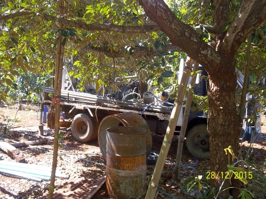 ขายรถเจาะบ่อบาดาล ระบบไฮโดรลิคและอุปกรณ์พร้อม