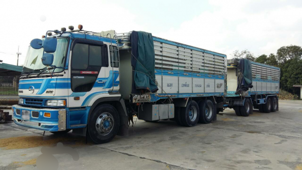 ขายรถพ่วง 22 ล้อ แม่-ลูก กระบะเนียมคอกเกษตรดั้ม HINO PROFIA เครื่อง P11C-320 รถสวยมี.2 พ่วง ราคา.1700000 ต่อรอง สนใจรีบจองด่วน