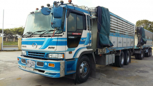 ขายรถพ่วง 22 ล้อ แม่-ลูก กระบะเนียมคอกเกษตรดั้ม HINO PROFIA เครื่อง P11C-320 รถสวยมี.2 พ่วง ราคา.1700000 ต่อรอง สนใจรีบจองด่วน