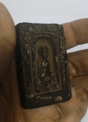 หลวงปู่ทวด กลักไม้ขีด ลงรัก ตะกรุดทองคำหายาก