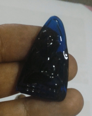 หลวงปู่ทวด แก้วสีน้ำเงิน หายากสุดๆ สวยแปลก ศักดิ์สิทธฺ์