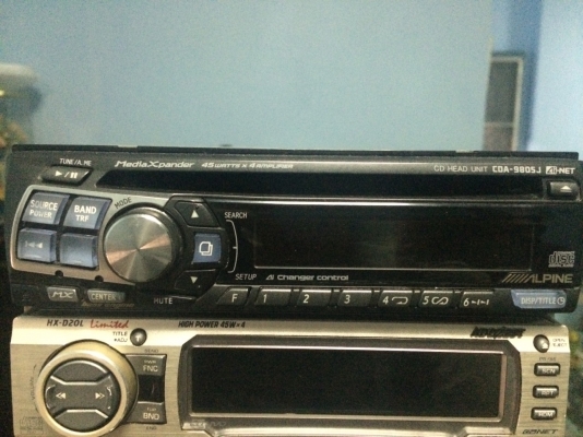 Alpine CDA-9805J CD-RW ปรีเอ้า1ชุด คุมกล่องCD มือ2 ญี่ปุ่น