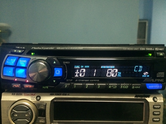 Alpine CDA-9805J CD-RW ปรีเอ้า1ชุด คุมกล่องCD มือ2 ญี่ปุ่น Alpine CDA-9805J CD-RW ปรีเอ้า1ชุด คุมกล่องCD มือ2 ญี่ปุ่น