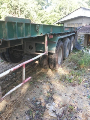 ขายรถบรรทุกหัวลากหางพื้นเรียบ ISUZU DECA 270 แรงม้าปี 2547 หางพื้นเรียบ RCK 3 เพลาปี 2546 ราคา 1600000