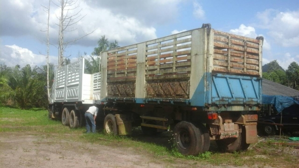 ขายรถบรรทุก 18 ล้อพ่วงแม่ลูกดัมพ์ ISUZU DECA 270 แรงม้าปี 2544 ลูกพ่วงสามมิตร 2 เพลาปี 2549 ราคา 1450000