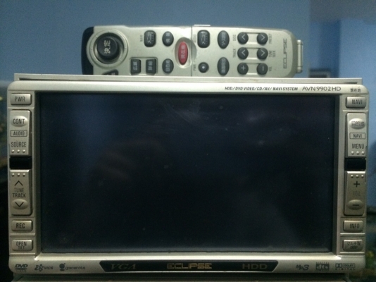 ECLIPSE AVN9902HD จอทัชสกรีน6.5นิ้ว NTSC HDD20GB 2ลูก DVD-RW MP3-RW CD-RW CARD โซนี่ AUX ปรีเอ้า3ชุด ต่อกล่องทีวีดิจิตอลได้ Made in Japan พร้อมรีโมท มือ2 ญี่ปุ่น