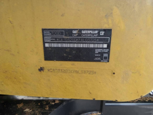 ขายรถแบคโฮ CAT 320D รถญี่ปุ่น เอกสารอินวอย ราคา 2100000